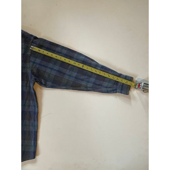 VTG-Inspired Comfort Outfitter Big Mens Flannel Shirt 2XL Blue Plaid 100% Cotton - Picture 7 of 8